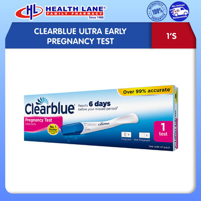 CLEARBLUE ULTRA EARLY PREGNANCY TEST (1'S)